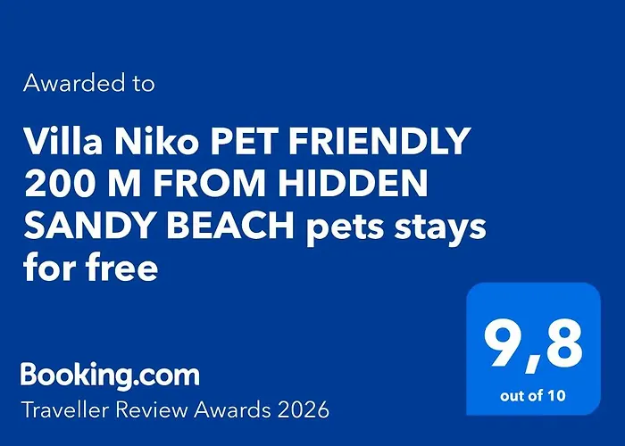 Niko Pet Friendly 200 M From Hidden Sandy Pets For Free Villa