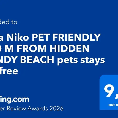 Niko Pet Friendly 200 M From Hidden Sandy Pets For Free Villa